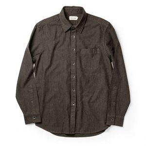 Taylor Stitch Mechanic Shirt in Dark Olive Herringbone